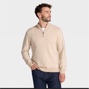 Goodfellow & Co Men’s Quarter Zip Sweater size XXL
